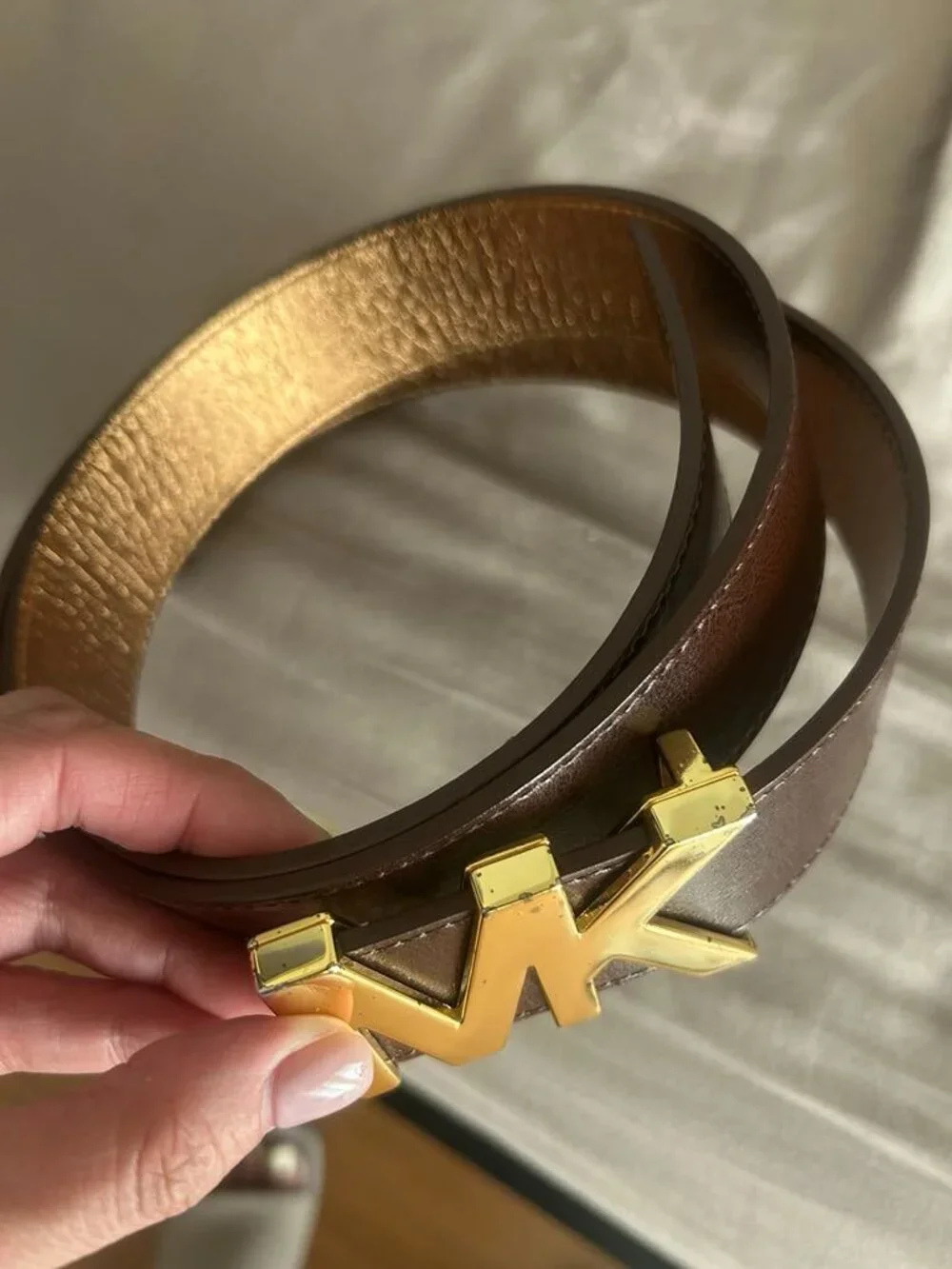 Michael Kors Gold Buckle Authentic Belt